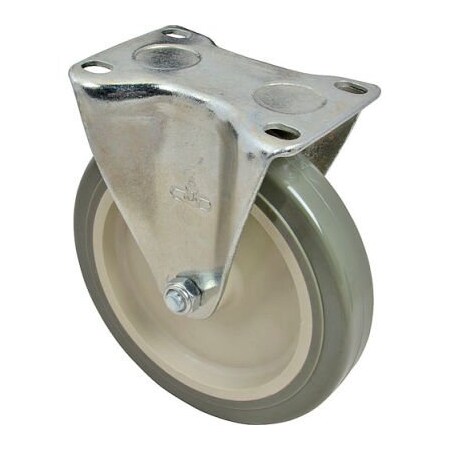 Allpoints Allpoints 1201115 Caster, Plate, 5", Rgd, Gry 1201115